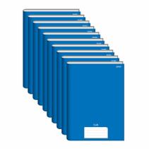 Caderno Brochura Grande 48 Folhas Azul Jandaia Kit 10 Un