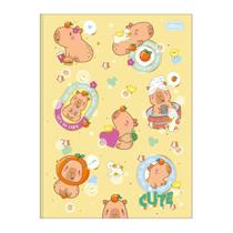Caderno Brochura Grande Capa Dura Capivara 48 Folhas Capybara Fofo CapyClub - Tilibra Caderno Brochura Grande Capa Dura Capivara 48 Folhas Capybara Fofo CapyClub - Tilibra