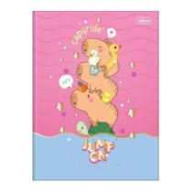 Caderno Brochura Grande Capa Dura Capivara 48 Folhas Capybara Fofo CapyClub - Tilibra Caderno Brochura Grande Capa Dura Capivara 48 Folhas Capybara Fofo CapyClub - Tilibra