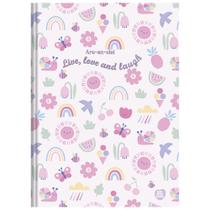 Caderno Brochura Grande Pautado Unicórnio Capa Dura Holográfica 80 Folhas + Adesivos Duplo - Animativa COR:LIVE, LOVE AN Caderno Brochura Grande Pautado Unicórnio Capa Dura Holográfica 80 Folhas + Adesivos Duplo - Animativa COR:LIVE, LOVE AN