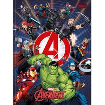 Caderno Brochura Grande Universitário Avengers Vingadores 48 Folhas Capa Dura Tilibra