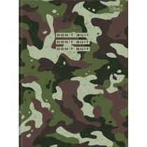 Caderno Brochura Hide Camuflado Verde - 80 Folhas - Tilibra