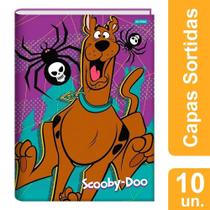 Caderno Brochura Jandaia Universitário Capa Flexível Scooby Doo 60 Folhas - Embalagem com 10 Unidades