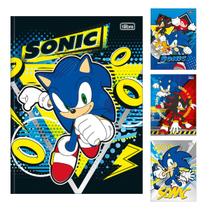 Caderno Brochura Sonic 80 Folhas Grande 1 Matéria Tilibra