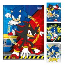 Caderno Brochura Sonic 80 Folhas Grande 1 Matéria Tilibra