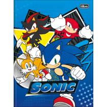 Caderno Brochura Sonic - Sonic e Amigos - 80 folhas - Tilibra