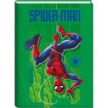 Caderno brochura spiderman verde school basics
