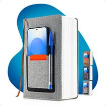 Caderno Brochura Tamanho A5 Anotações Data Marcador C/ Bolso Caderno Brochura Tamanho A5 Anotações Data Marcador C/ Bolso