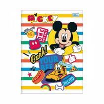 Caderno Brochura Tilibra Universitário Mickey 1 Matéria 80 Folhas Capa Dura