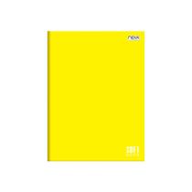 Caderno Brochura Universitário Capa Dura 48 Folhas Amarelo - Nova Cadernos