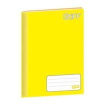 Caderno Brochura Universitário Capa Dura 96 Folhas Stiff Jandaia - Amarelo
