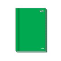Caderno Brochura Verde KAZ 96 Folhas Pequeno 140mm x 202mm Material Escolar Faculdade Resistente