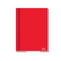 Caderno Brochura Vermelho KAZ 96 Folhas Pequeno 140mmx202mm Material Escolar Faculdade Resistente
