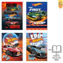 Caderno Brochurão 80 Fls Capa Dura Hot Wheels - Tilibra
