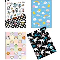 CADERNO BROCHURÃO 80fls CD TILIBRA SPICE SEM PAUTA - KIT C/5un