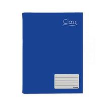 Caderno Brochurão Capa Dura 96 FLS Class Azul PCT C/ 5 - Foroni