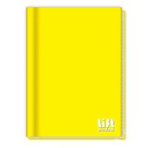Caderno Brochurao Capa Dura Amarelo 20x27,5cm C/ 48Fls - Credeal
