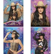 Caderno Brochurão Capa Dura ANA Castela 80 Folhas Pacote com 05 Caderno Brochurão Capa Dura ANA Castela 80 Folhas Pacote com 05