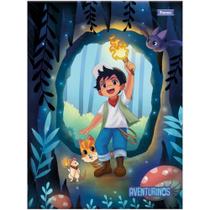Caderno Brochurão Capa Dura Aventurinos 80 Folhas Pacote com 5