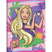 Caderno Brochurão Capa Dura Barbie 80 Folhas - Pacote com 05