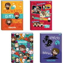 Caderno Brochurão Capa Dura HARRY Potter 96 Folhas Pacote com 5