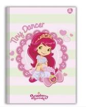Caderno brochurão capa dura Moranguinho Tiny dancer 80f - Animativa