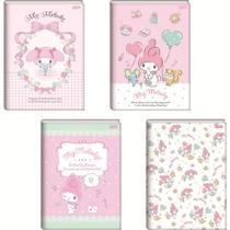 Caderno Brochurão Capa Dura MY Melody 80 Folhas Pacote com 5 Caderno Brochurão Capa Dura MY Melody 80 Folhas Pacote com 5