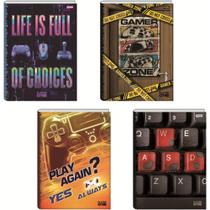 Caderno Brochurão Capa Dura Player 1 80FLS PCT com 05 Caderno Brochurão Capa Dura Player 1 80FLS PCT com 05