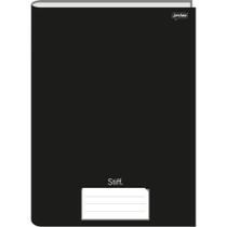 Caderno Brochurão Capa Dura STIFF 48 Folhas Preto Pacote com 10 Caderno Brochurão Capa Dura STIFF 48 Folhas Preto Pacote com 10