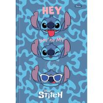 Caderno Brochurão Capa Dura STITCH 80 Folhas Pacote com 05
