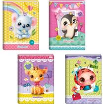 Caderno Brochurão Capa Dura Sweetness 80 Folhas Pacote com 5 Caderno Brochurão Capa Dura Sweetness 80 Folhas Pacote com 5