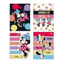 Caderno brochurão capa dura universitário 1x1 80 folhas Minnie - Tilibra