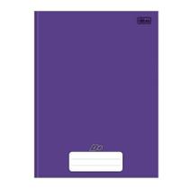 Caderno brochurão capa dura universitário 1x1 96 folhas D Mais Roxo - Tilibra