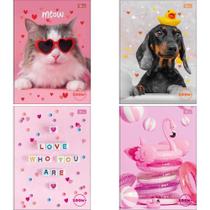 Caderno Brochurão Capa Dura Zoom+ 96 Folhas Feminino Pacote com 05 Caderno Brochurão Capa Dura Zoom+ 96 Folhas Feminino Pacote com 05