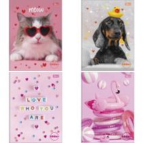 Caderno Brochurão Capa Dura Zoom+ 96 Folhas Feminino Pacote com 05 Caderno Brochurão Capa Dura Zoom+ 96 Folhas Feminino Pacote com 05