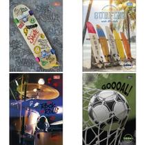 Caderno Brochurão Capa Dura Zoom+ 96 Folhas Masculino Pacote com 05 Caderno Brochurão Capa Dura Zoom+ 96 Folhas Masculino Pacote com 05