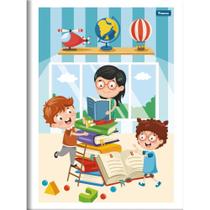 Caderno Brochurão Capa Infantil 60 Folhas Pacote com 10