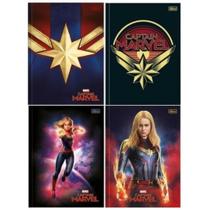 Caderno Brochurao Cd 80fls Capita Marvel Cp Sortidas