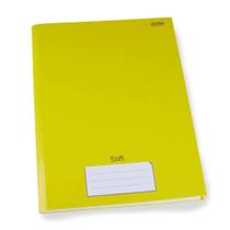 Caderno Brochurao Costurado Stiff 80f Amarelo Jandaia