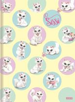 Caderno Brochurão Grande Pautado Gatinha Sissi 80 Folhas Capa Dura Animativa