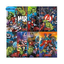 Caderno Brochurão Grande Universitário Avengers Vingadores 80 Folhas Capa Dura Tilibra