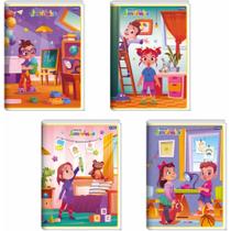 Caderno Brochurão Jandaia 60 Folhas com Pauta - Pacote com 10