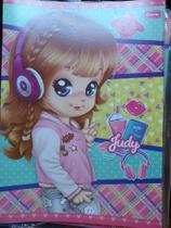 Caderno brochurão Judy capa forte com 60 folhas foroni Caderno brochurão Judy capa forte com 60 folhas foroni