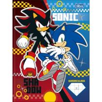 Caderno Brochurao Quadriculado 1.0 Sonic 40fls Capa Sortida