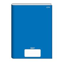 Caderno brochurao sem pauta stiff 96 folhas azul cd. Jandaia