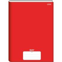 Caderno Brochurao STIFF SLIM 80FLS. Vermelho PCT.C/05