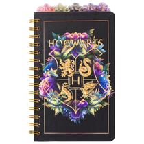 Caderno Búfalo Harry Potter prateado com brasão de Hogwarts Caderno Búfalo Harry Potter prateado com brasão de Hogwarts