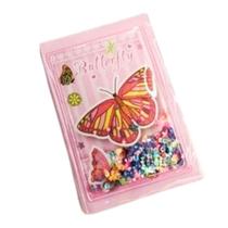 Caderno Butterfly Kawaii Com 60 Folhas Pautada