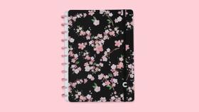 Caderno By Gocase Classical Rose Black Grande CIGD4108 Caderno Inteligente