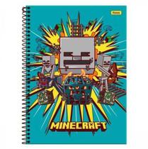 Caderno C/D 10 Matérias Minecraft 160 Folhas Foroni Capa Sortida